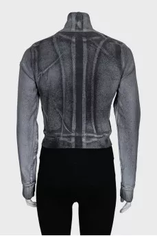Reflective sweatshirt with tag