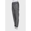 Tapered fit track pants with tag