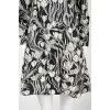 Dress in black and white flowers