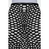 Leather skirt with perforations