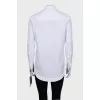 White shirt with embroidered logo