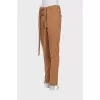 Brown drawstring trousers