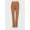 Brown drawstring trousers