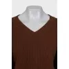 Oversized cropped jumper