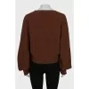Oversized cropped jumper