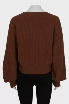 Oversized cropped jumper