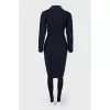 The coat is fitted
