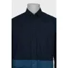 Men's shirt with contrasting hem
