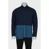 Men's shirt with contrasting hem