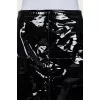 Patent leather pencil skirt