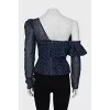 One shoulder fitted blouse