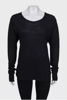 Loose-fitting long sleeve shirt
