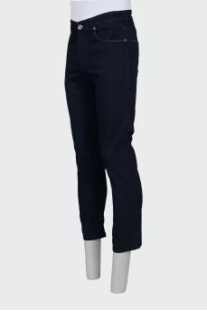 Мужские синие джинсы straight fit