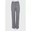 Wool trousers with red stripes