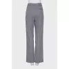 Wool trousers with red stripes