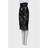 Transparent lace skirt
