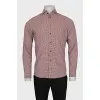Men's long sleeve plaid shirt