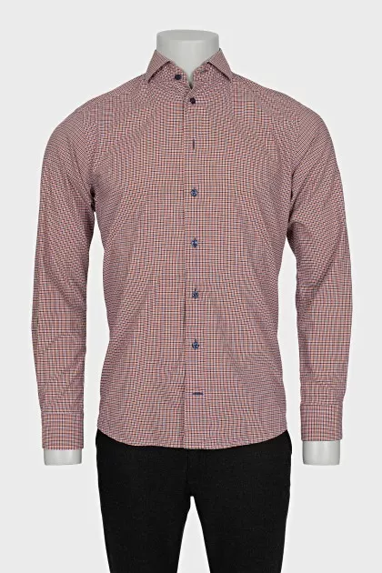 Men's long sleeve plaid shirt