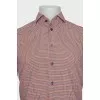 Men's long sleeve plaid shirt
