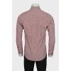 Men's long sleeve plaid shirt