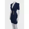 Bodycon dress with accent buttons