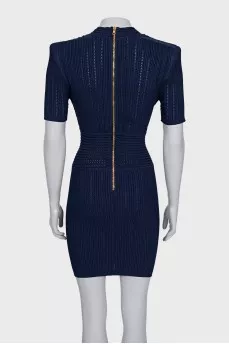 Bodycon dress with accent buttons