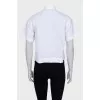 Cropped shirt with accent buttons