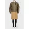 Coat with bomber jacket