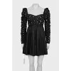 Dress with puff sleeves with tag