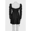 Dress with puff sleeves with tag