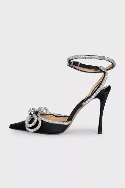 Slingbacks with rhinestones
