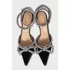 Slingbacks with rhinestones