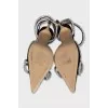 Slingbacks with rhinestones
