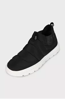 Quilted textile sneakers
