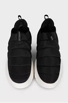 Quilted textile sneakers