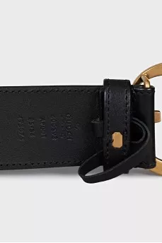 GG Marmont black leather belt