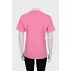 Pink straight-cut T-shirt