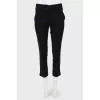 Black cropped trousers