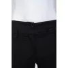 Black cropped trousers