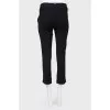 Black cropped trousers