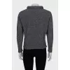 Gray straight-cut jumper
