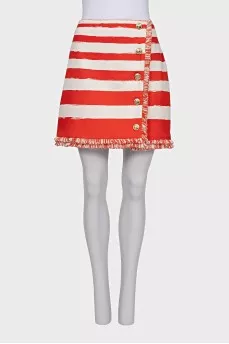 Striped skirt with tag