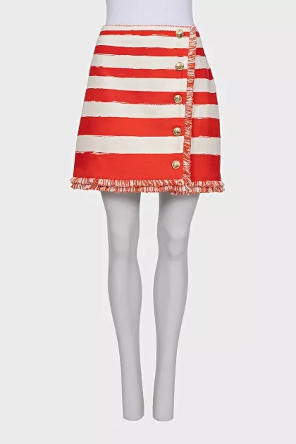 Striped skirt with tag