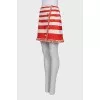Striped skirt with tag