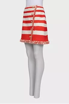 Striped skirt with tag