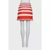 Striped skirt with tag