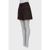Brown high-waisted shorts