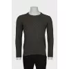 Men's straight jumper in green