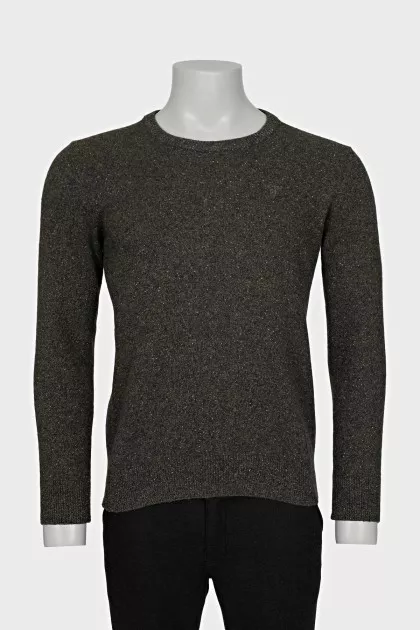 Men's straight jumper in green