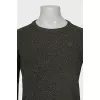 Men's straight jumper in green